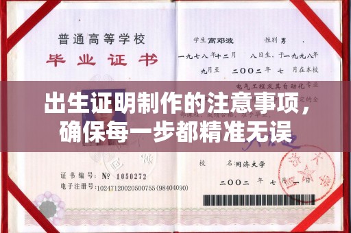 拜城出生证明制作的注意事项，确保每一步都精准无误